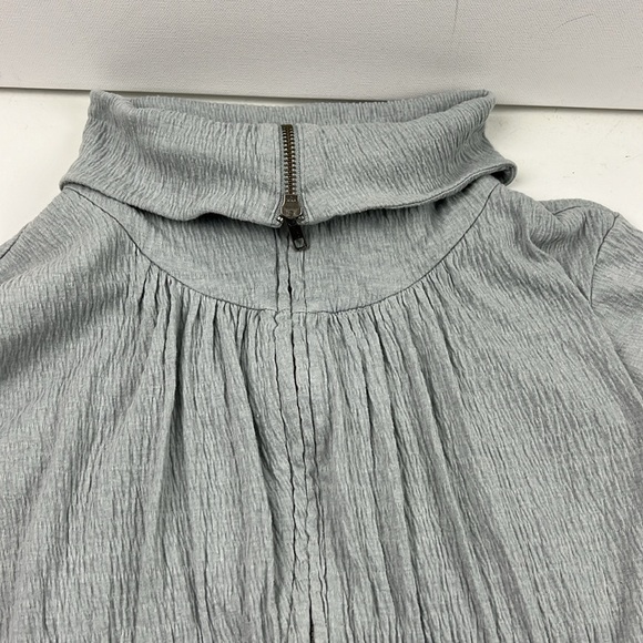 E by Eloise for Anthropologie Ruched Full Zipper Lounge Jacket - Picture 9 of 11